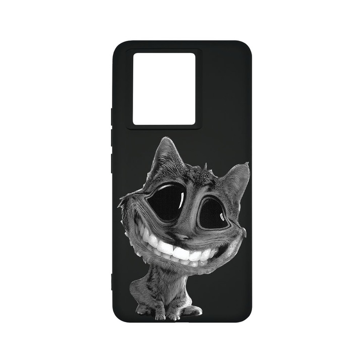 BestCase® Premium Liquid Silicone Case, съвместим с Xiaomi 13T / 13T Pro, Crazy Cat, SLIM 1.2MM, микрофибър отвътре, удароустойчив, защита на камерата, повдигнати ръбове за защита на екрана, PB 20