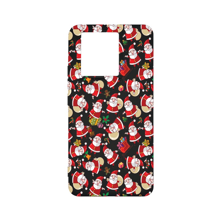 BestCase® Premium Liquid Silicone Case, Съвместим с Xiaomi 13T / 13T Pro, Коледа - Дядо Коледа, SLIM 1.2MM, Микрофибър отвътре, Удароустойчив, Защита на камерата, Повдигнати ръбове за защита на екрана, PB 315