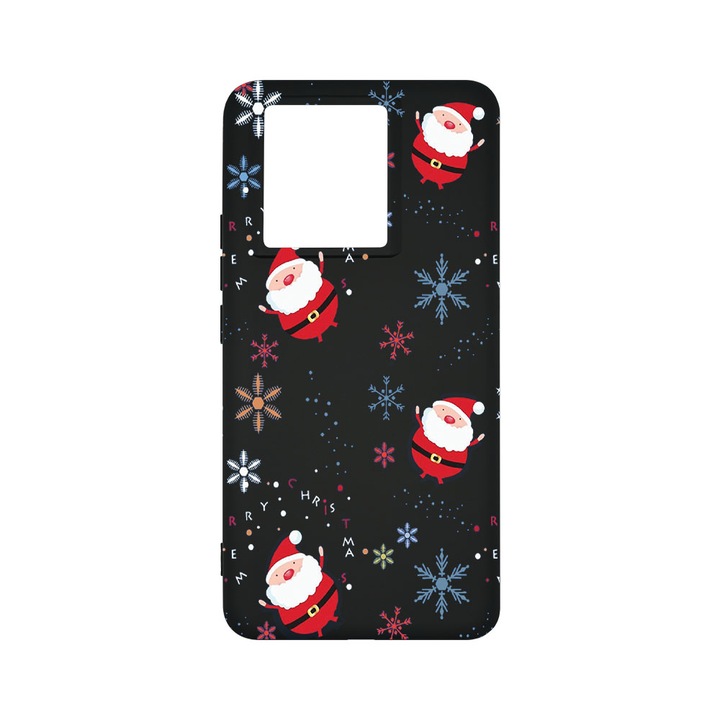 BestCase® Premium Liquid Silicone Case, Съвместим с Xiaomi 13T / 13T Pro, Коледа - Дядо Коледа, SLIM 1.2MM, Микрофибър отвътре, Удароустойчив, Защита на камерата, Повдигнати ръбове за защита на екрана, PB 308