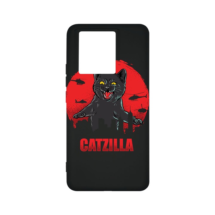 BestCase® Premium Liquid Silicone Case, съвместим с Xiaomi 13T / 13T Pro, Catzilla, SLIM 1.2MM, микрофибър отвътре, удароустойчив, защита на камерата, повдигнати ръбове за защита на екрана, PB 879