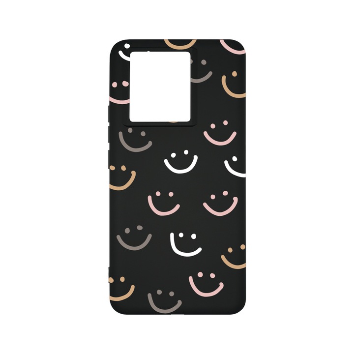 BestCase® Premium Liquid Silicone Case, съвместим с Xiaomi 13T / 13T Pro, Smile Please, SLIM 1.2MM, микрофибър отвътре, удароустойчив, защита на камерата, повдигнати ръбове за защита на екрана, PB 985