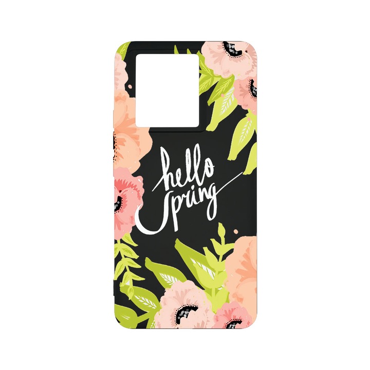 BestCase® Premium Liquid Silicone Case, съвместим с Xiaomi 13T / 13T Pro, Hello Spring, SLIM 1.2MM, микрофибър отвътре, удароустойчив, защита на камерата, повдигнати ръбове за защита на екрана, PB 685