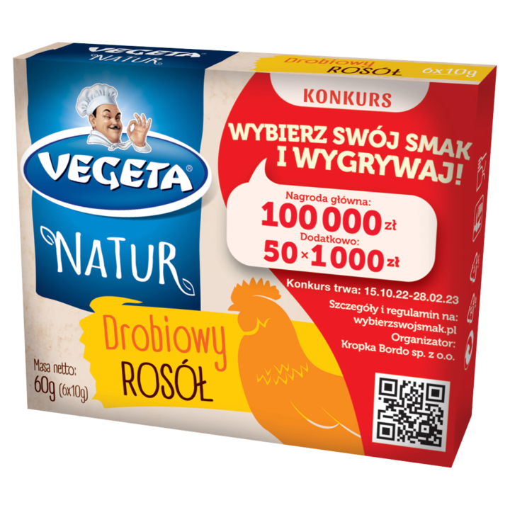 Set 6 Supe de pui, Vegeta, Natur, 60g