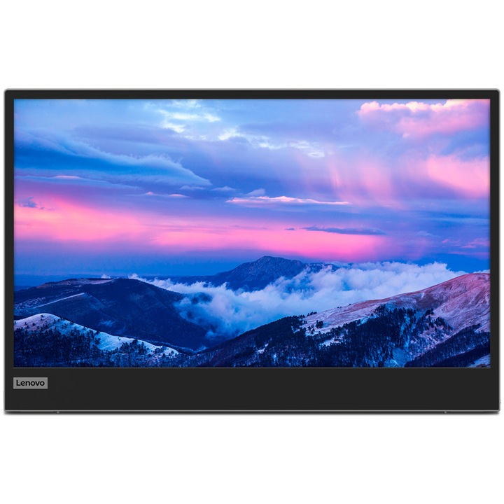 Lenovo 66E4UAC1WL WLED IPS L15 15.6" Hordozható monitor, ull HD (1920x1080), 60Hz, 2x USB Type-C, fekete
