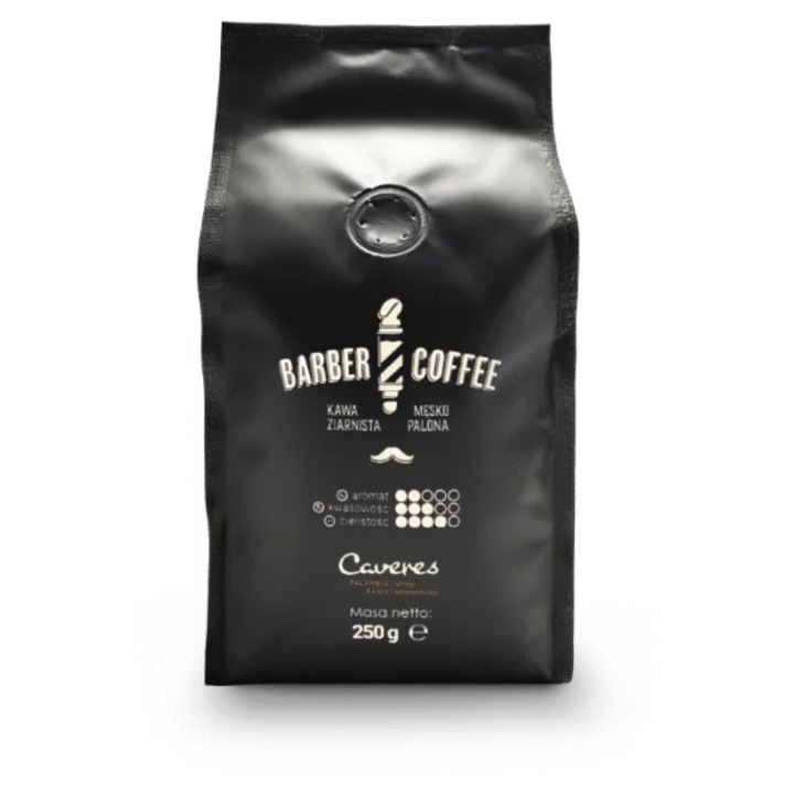 Cafea boabe Caveres BARBER 250 g, 60% Arabica/40% Robusta