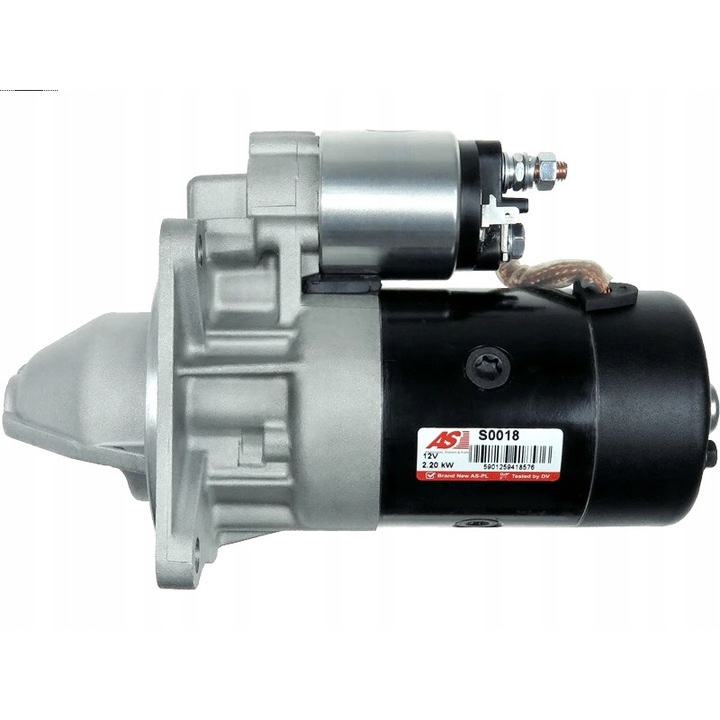 Indító S0018, AS-PL, fém, fekete