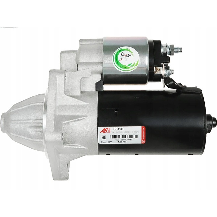 Indító S0128, AS-PL, fém, fekete