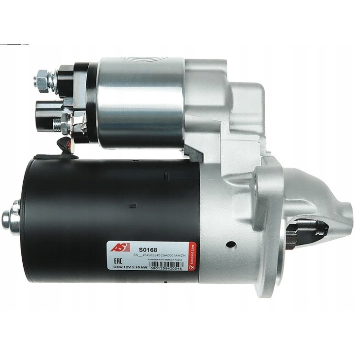 Indító S0168, AS-PL, fém, fekete