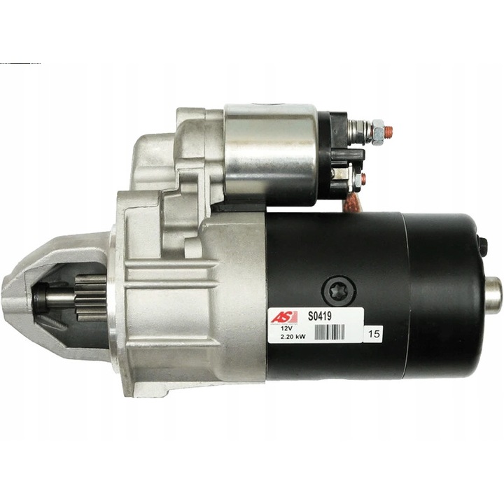 Indító S0419, AS-PL, fém, fekete