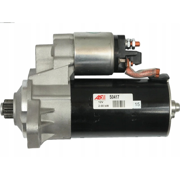 Indító S0417, AS-PL, fém, fekete