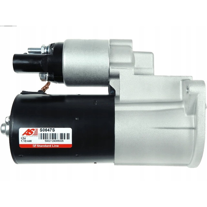 Indító S0647S, AS-PL, fém, fekete