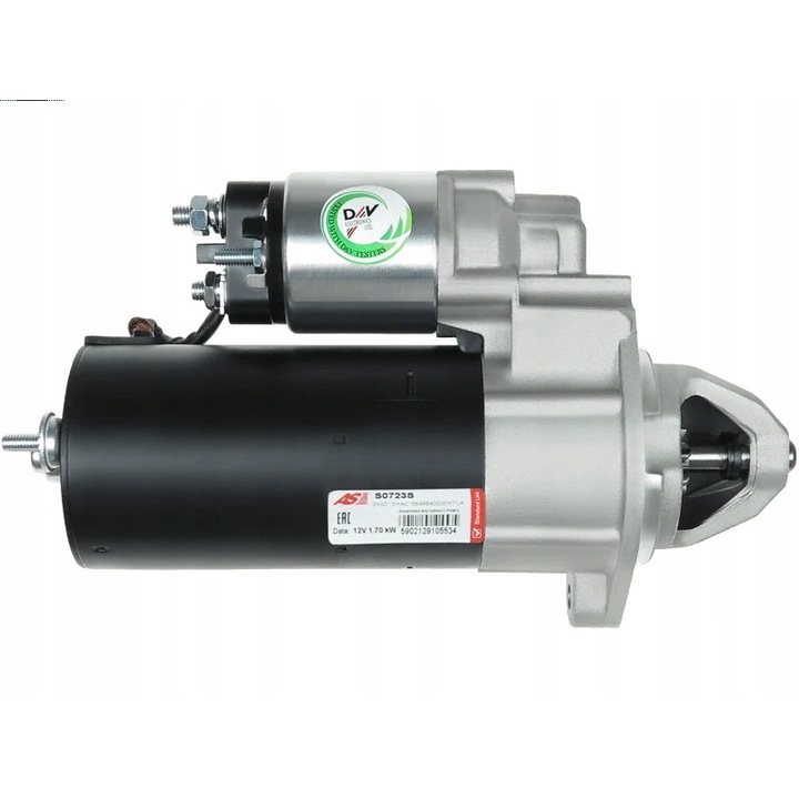 Indító S0723S, AS-PL, fém, fekete