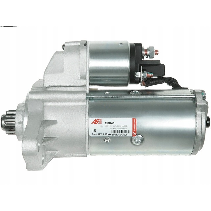 Indító S3041, AS-PL, Fém, Ezüst