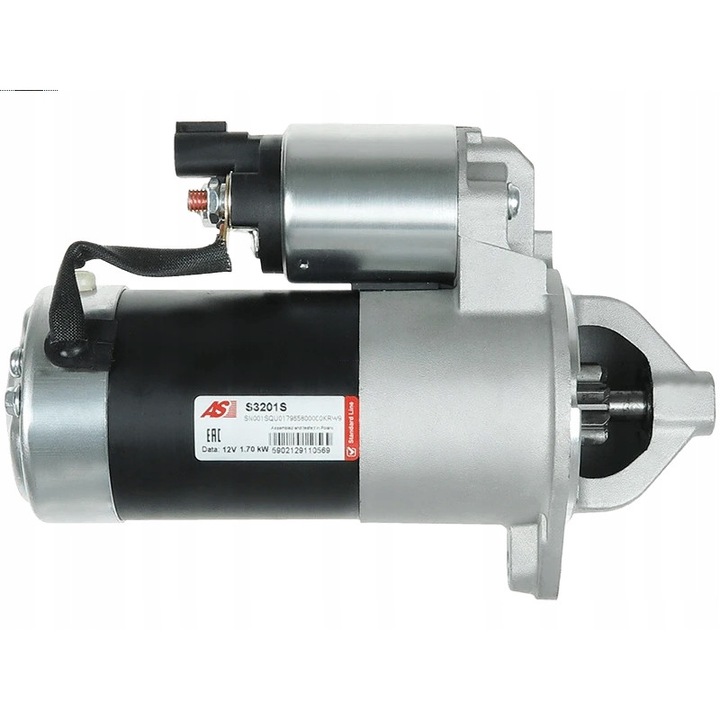 Indító S3201S, AS-PL, fém, fekete