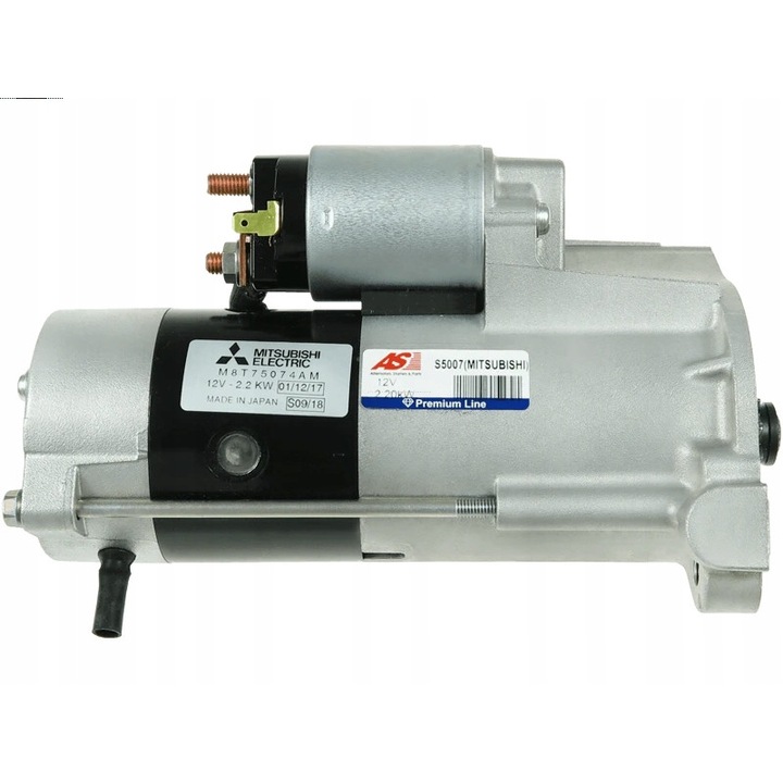 Starter S5007, AS-PL, fém, fekete