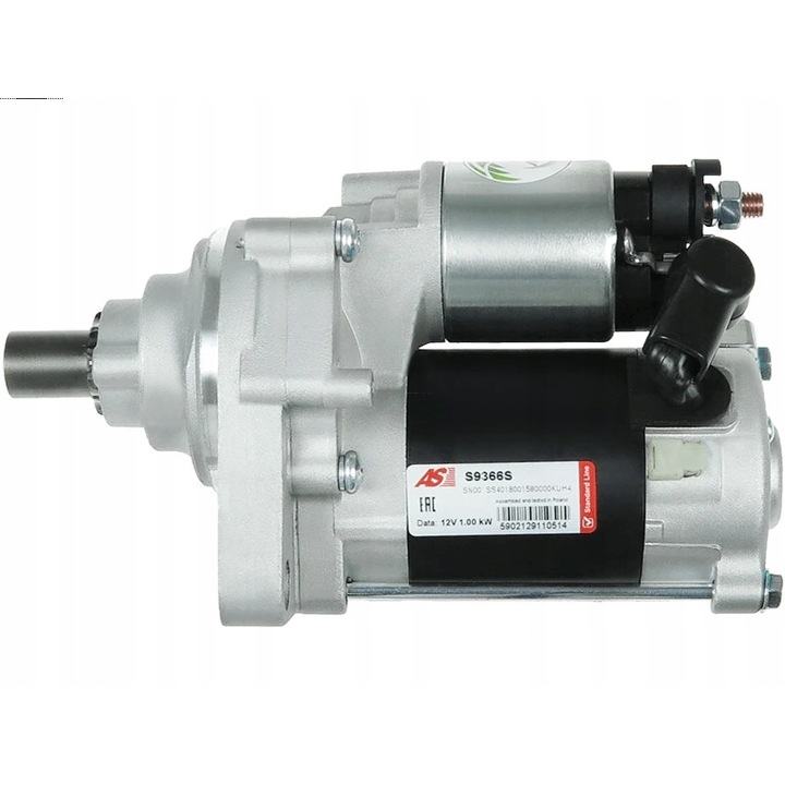 Motorindító, AS-PL, S9366S, ezüst/fekete