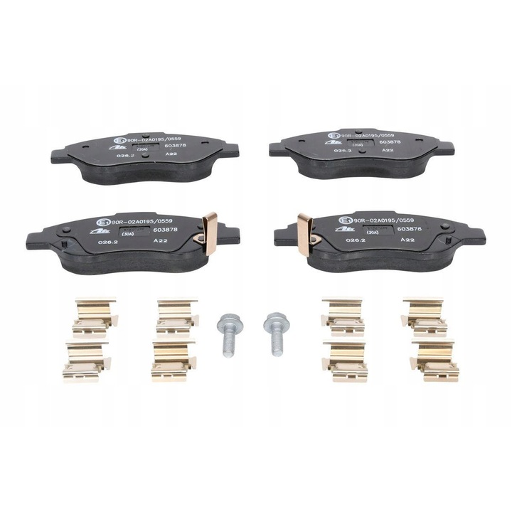 Fékbetét készlet, Ate, Fekete