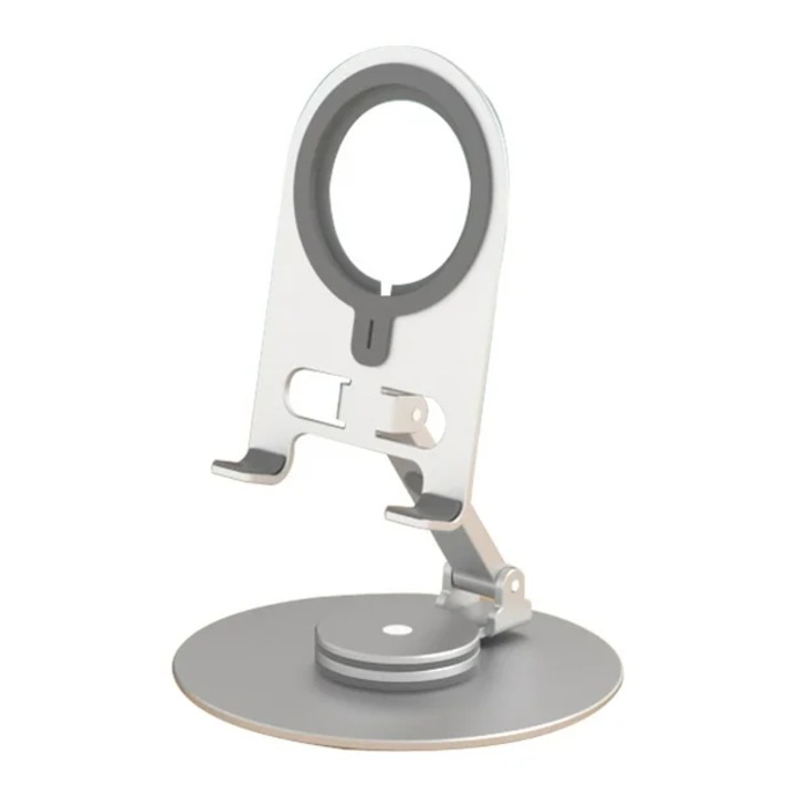 Stand birou Aluminium MTP pentru iPhone, Compatibil MagSafe, Pliabil, Silver