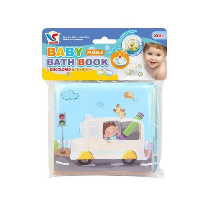 Magic Toys Puha vízálló járművek bébikönyv