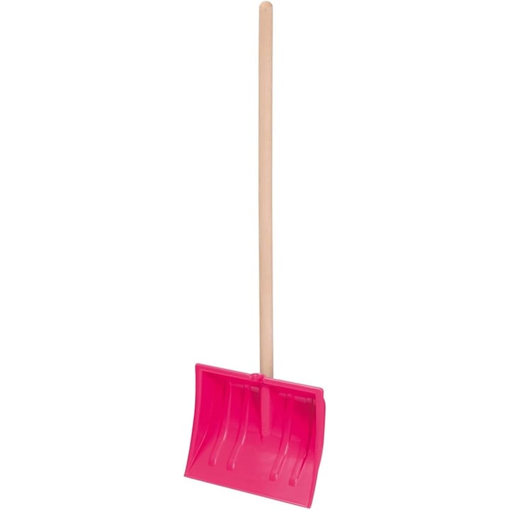 Lopata de zapada Prosperplast, pentru copii, maner din lemn, roz, Bobo