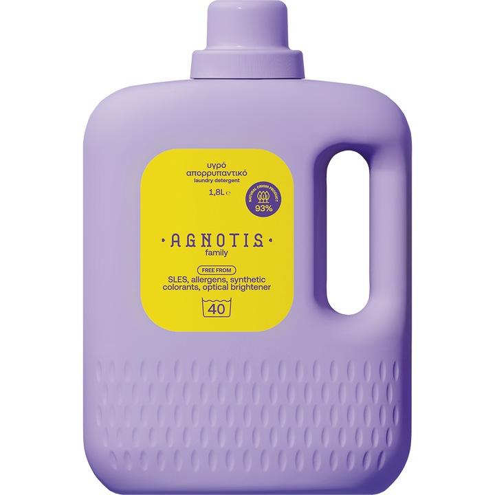 Хипоалергенен препарат за пране за цялото семейство, Agnotis, 1800 ml