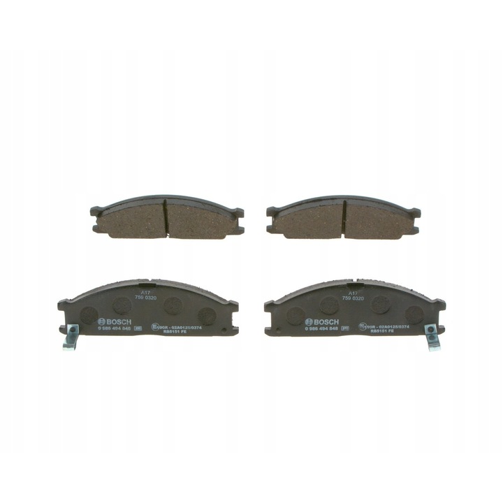 Fékbetétek, Bosch, Low-Metallic, 17 mm