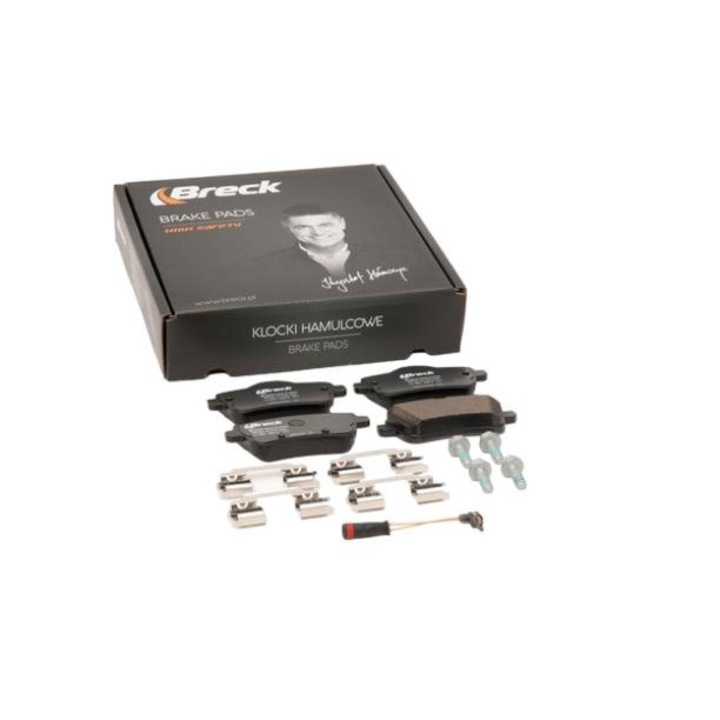 Fékbetétek, BRECK, kerámia, 116,4x26,2x18,7 mm