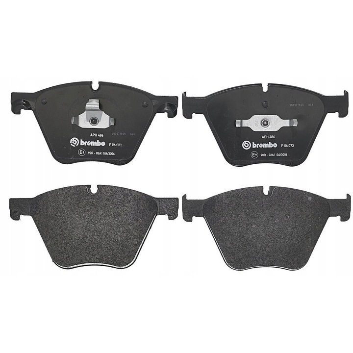 4db fékbetét készlet, BREMBO, P 06 073, fekete