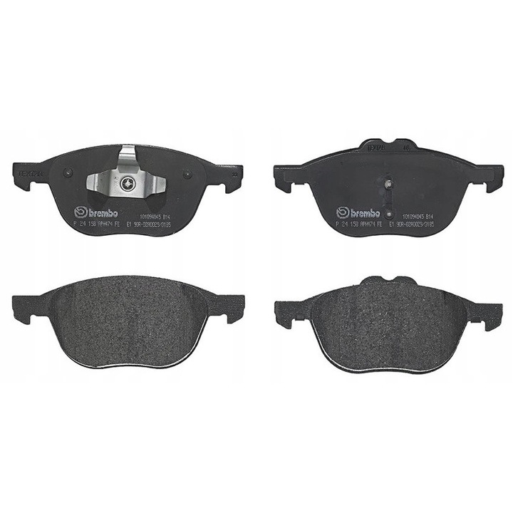 4db fékbetét készlet, BREMBO, P 24 158, fekete