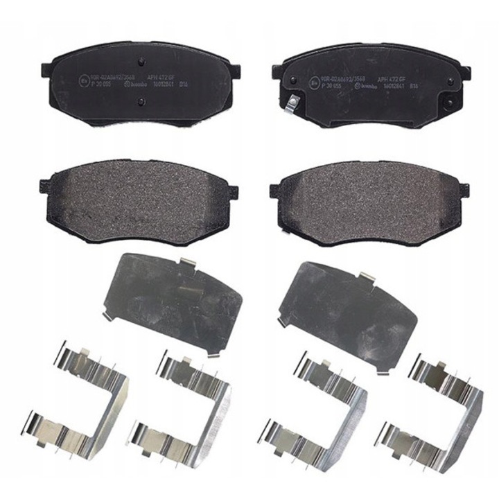 4db fékbetét készlet, BREMBO, P 30 055, fekete