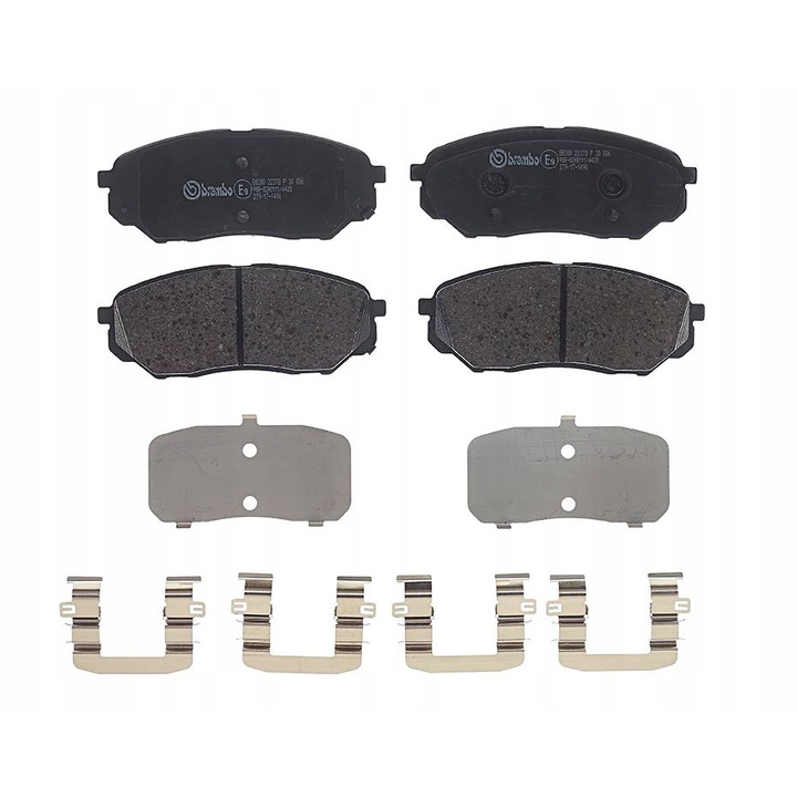 4db fékbetét készlet, BREMBO, P 30 086, fekete
