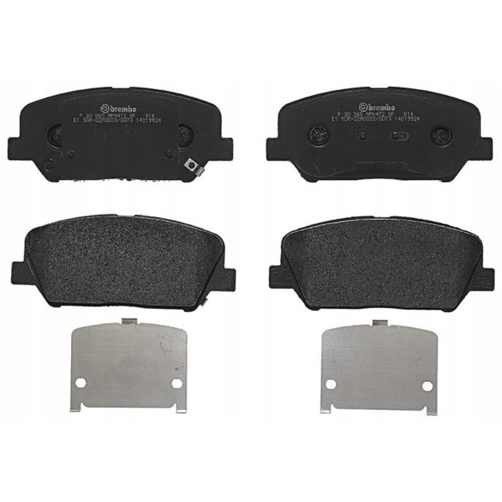 4db fékbetét készlet, BREMBO, P 30 065, fekete