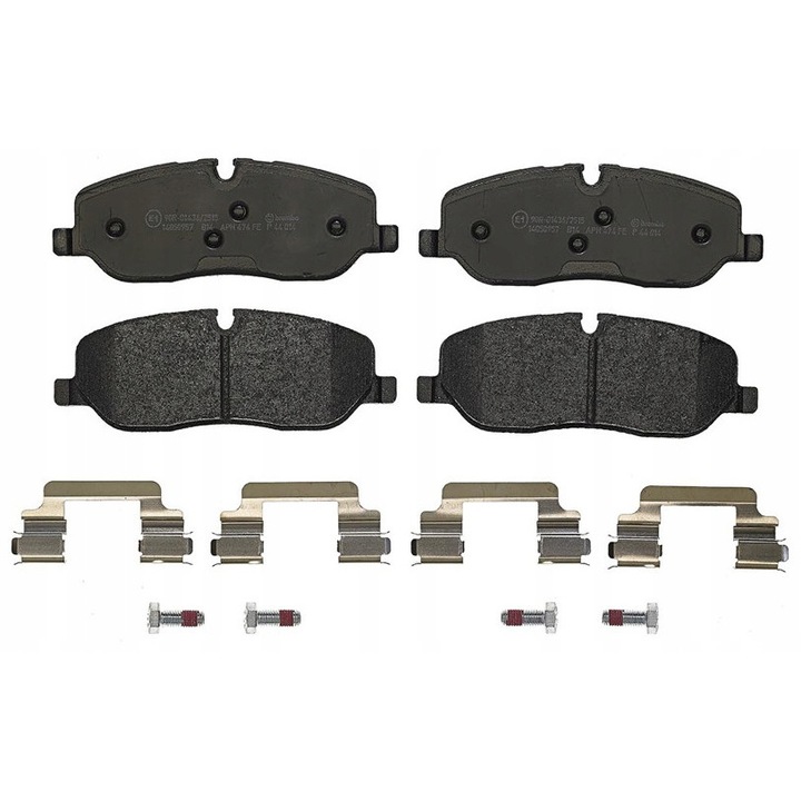 4db fékbetét készlet, BREMBO, P 44 014, fekete