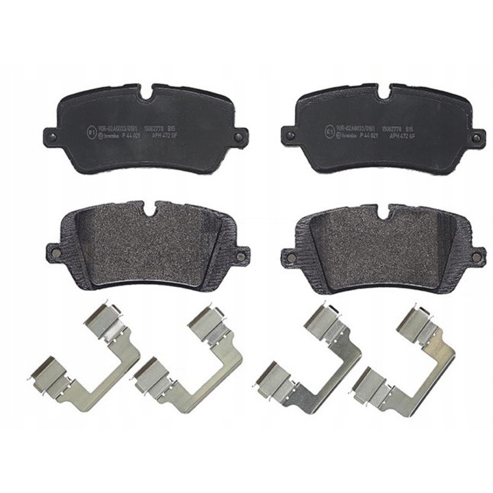 4db fékbetét készlet, BREMBO, P 44 021, fekete