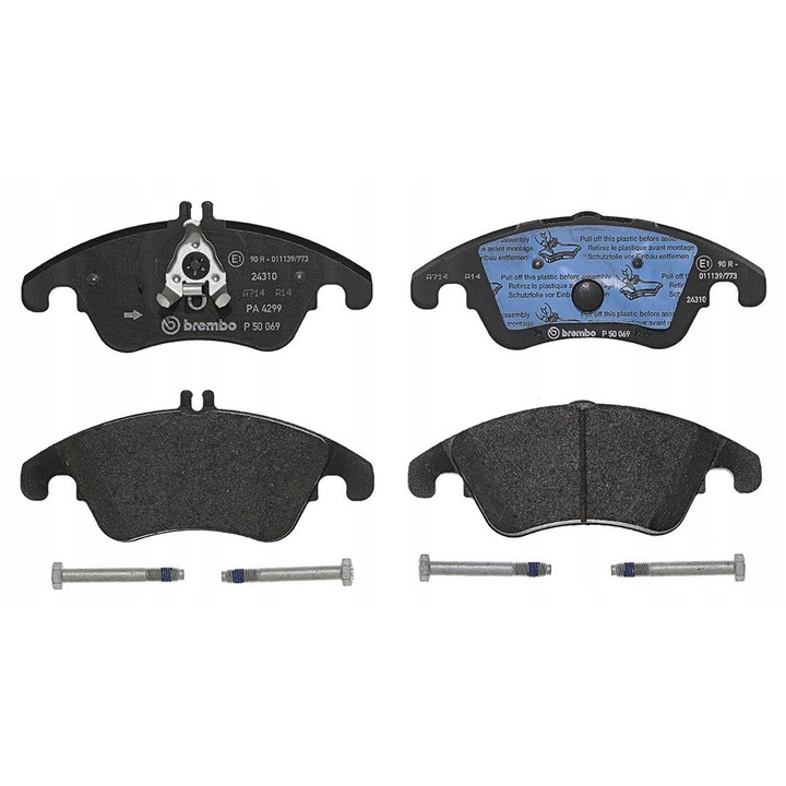 2db fékbetét készlet, Brembo, P 50 069, Multicolor