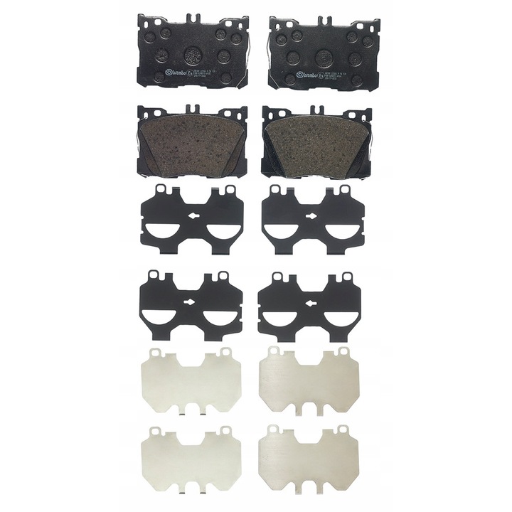 2db fékbetét készlet, Brembo, P 50 139, Multicolor