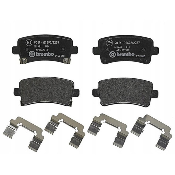 2db fékbetét készlet, Brembo, P 59 060, Multicolor