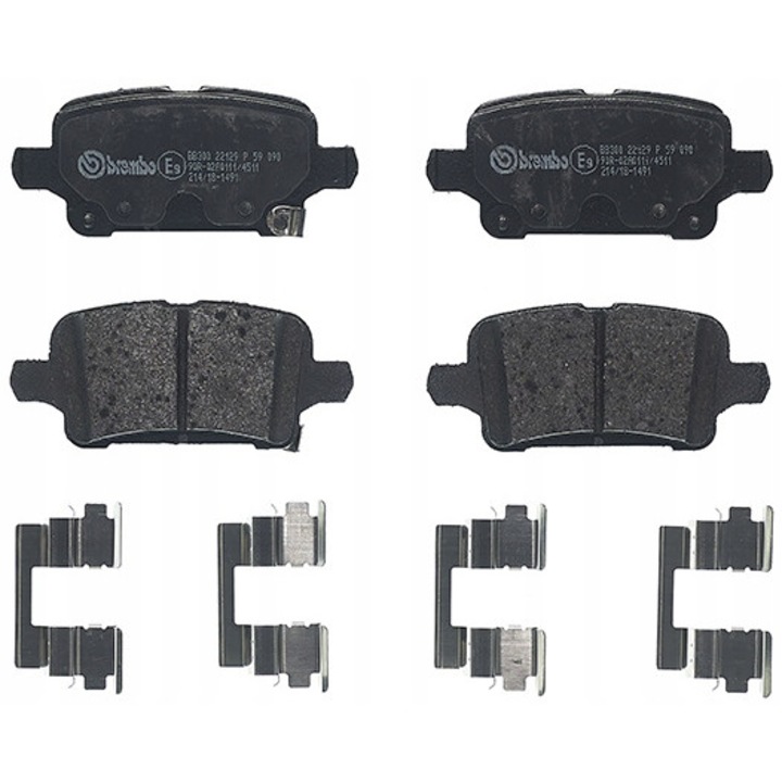 Fékbetét készlet, Brembo, P 59 090, Multicolor