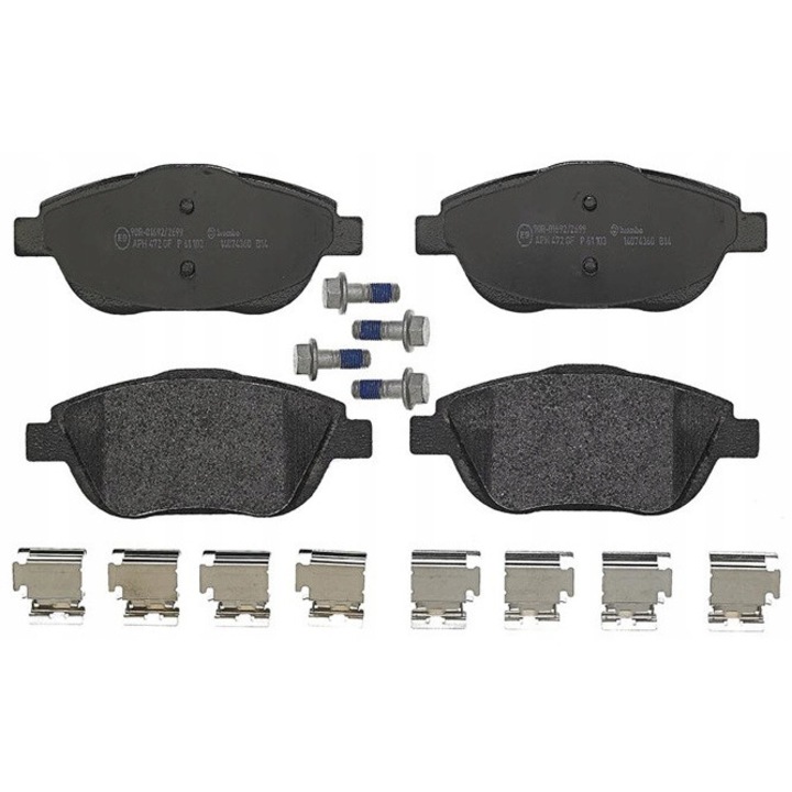 Fékbetét készlet, Brembo, P 61 103, Multicolor