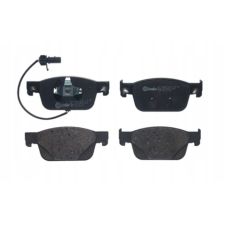 Fékbetét készlet, Brembo, P 85 153, Multicolor
