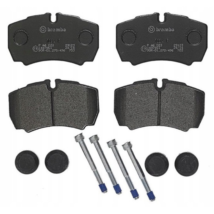 Fékbetét készlet, Brembo, P A6 023, Multicolor
