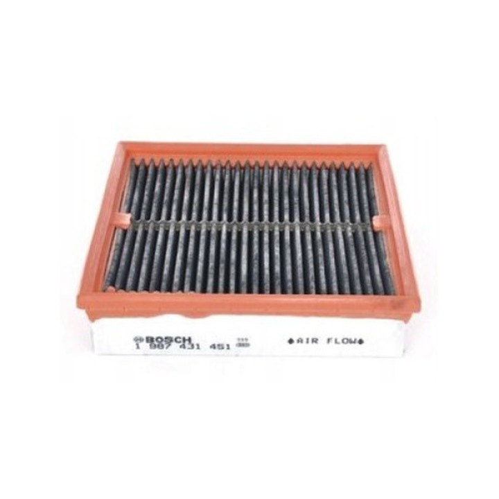 Filtru de cabina, Bosch, Activat, 210 x 210 x 48 mm