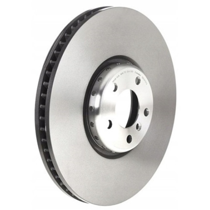 Комплект 2 спирачни диска, Brembo, 09.C412.13, Сребристи