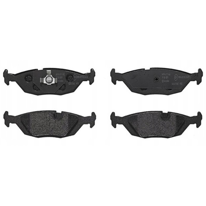 4db fékbetét készlet, BREMBO, P 06 009, fekete