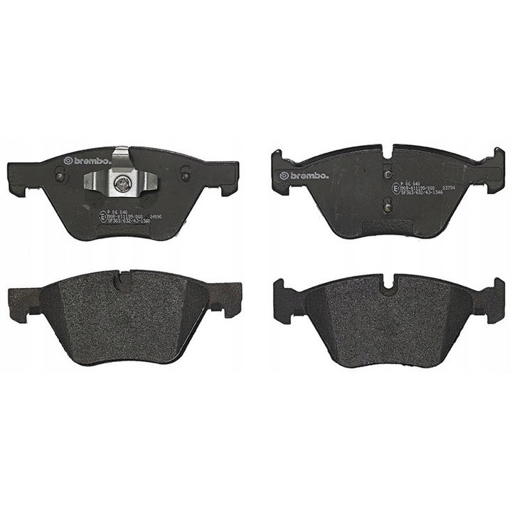 4db fékbetét készlet, BREMBO, P 06 040, fekete