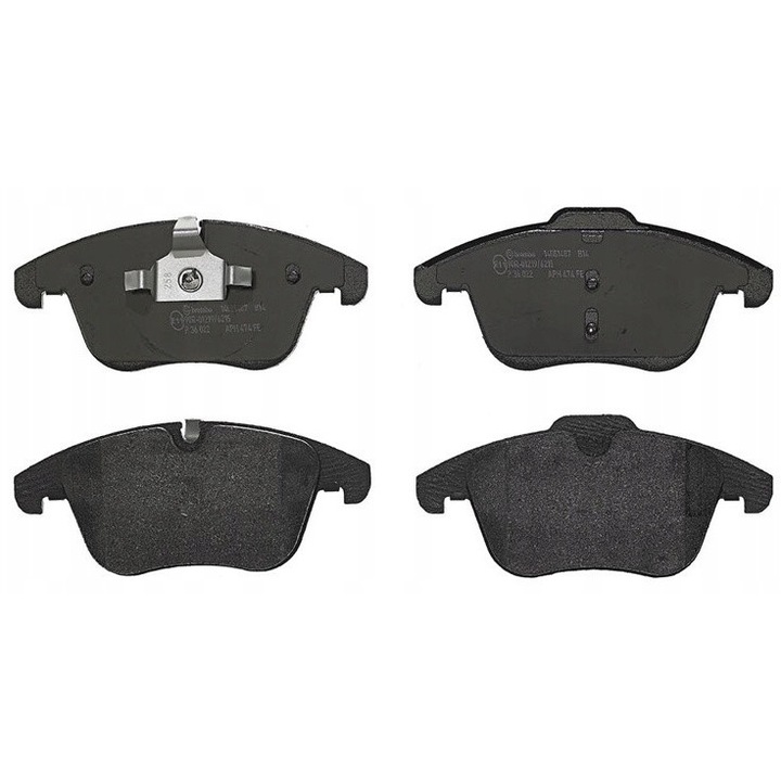 4db fékbetét készlet, BREMBO, P 36 022, fekete