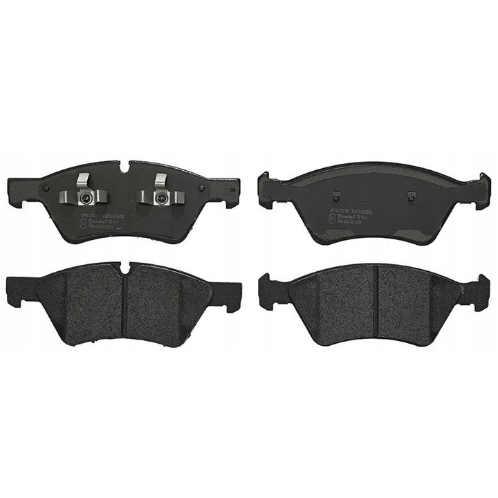 Fékbetétek, BREMBO, Kompatibilis Mercedes-Benz 0004201105, P 50 063, Fekete