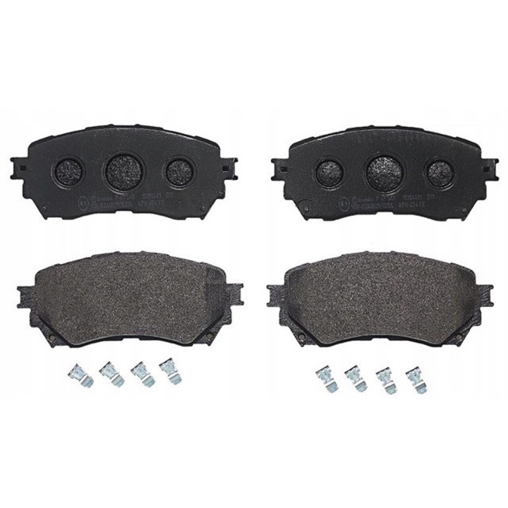 4db fékbetét készlet, BREMBO, P 49 048, fekete