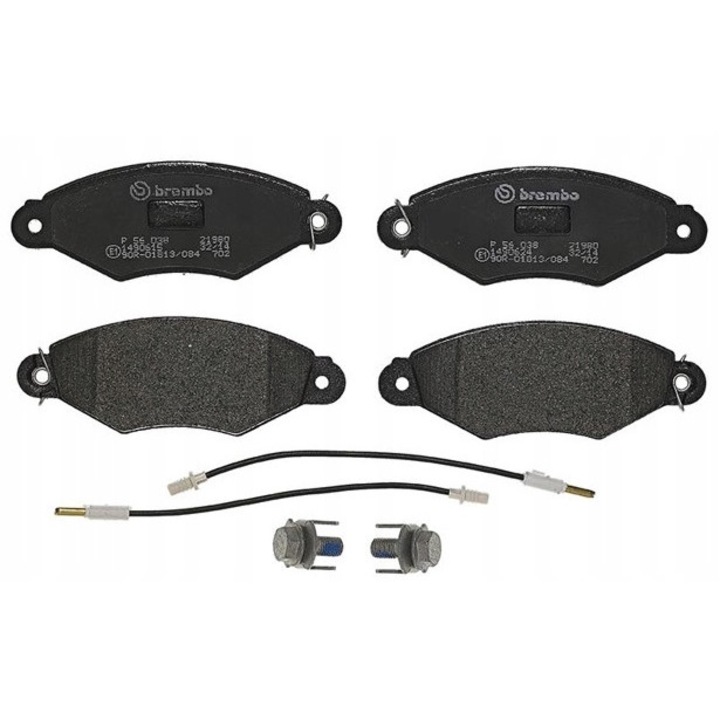 Комплект спирачни накладки, Brembo, P 56 038, Многоцветни