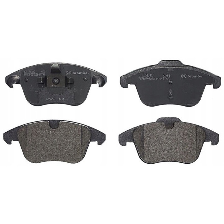 Fékbetét készlet, Brembo, P 61 117, Multicolor